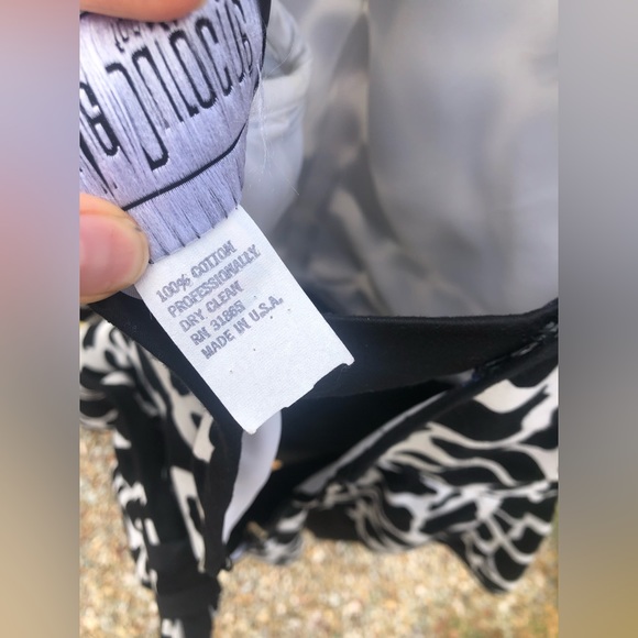 Vintage Peplum ruffle and bow low back cow print peplum dress puff sleeve - Picture 11 of 16